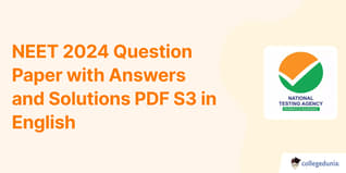NEET 2024 Question Paper with Answers and Solutions PDF S3 in English